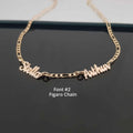 Custom Multiple Name Necklace with Chain Options