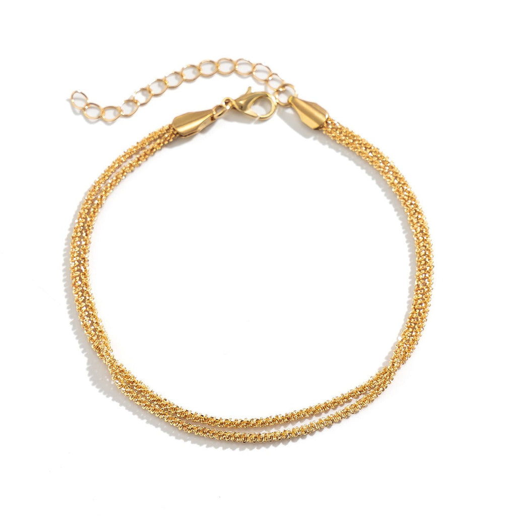 Sparkling naked chain multi-layer wrapped chain