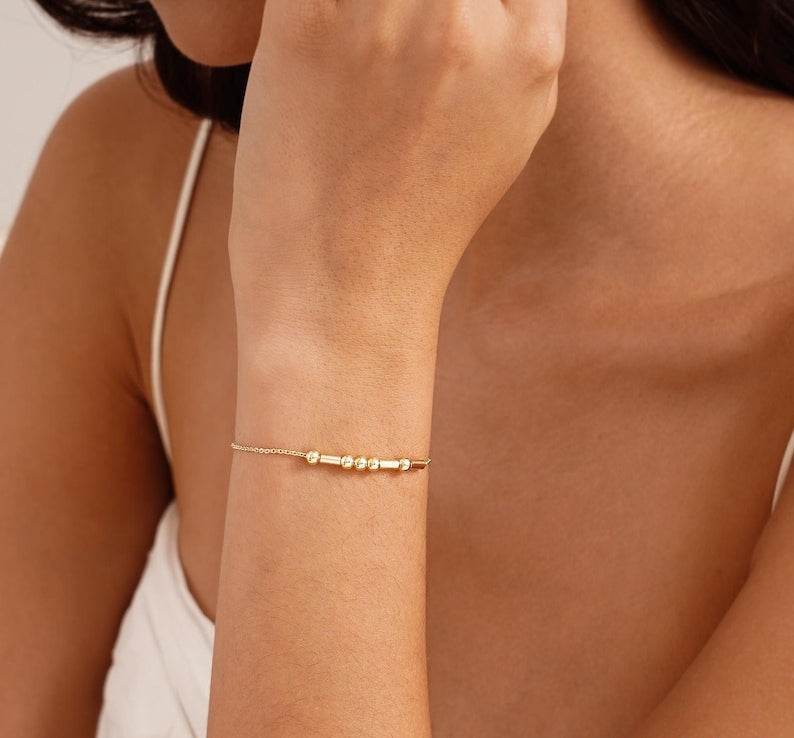 Morse Code Custom Name Bracelet
