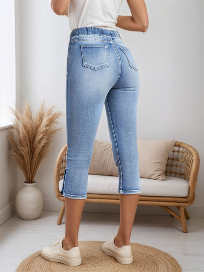 Women’s Drawstring Denim Shorts