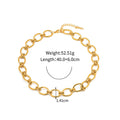 18K gold chain design simple and elegant necklace