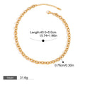 18K gold chain design exquisite simple necklace