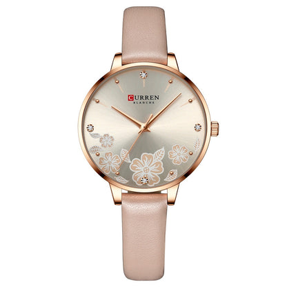 Women's Waterproof Casual Leather Small-Dial Watch