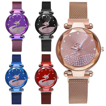 Starry Sky Womens Watch Lazy Little Swan Ladies Timepiece