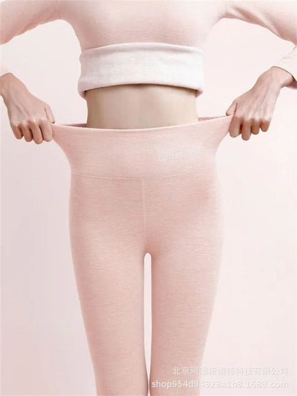Women’s Fleece-Lined High-Waist Shark Leggings