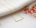 Customized Curved Bar Name Necklace