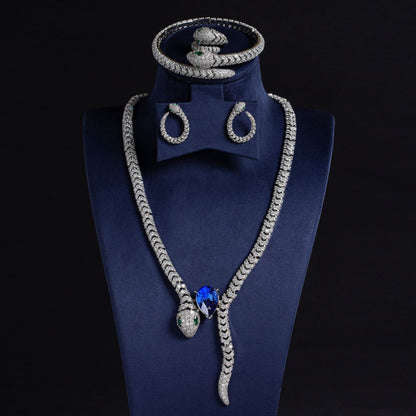 Stylish Retro Snake Necklace Set