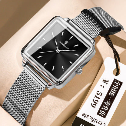 Womens Quartz Square Watch