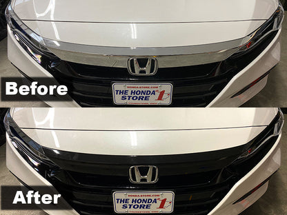 2018-2020 Xgen Accord Grill Chrome Delete Gloss Black