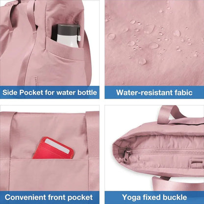 Gym or Yoga Shoulder Bag with Yoga Mat Buckle
