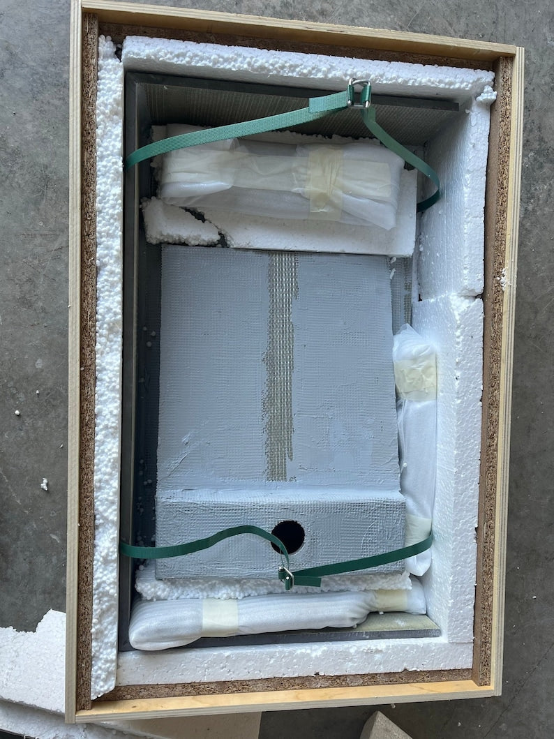 Pietra Grey Engineered Porcelain Bathroom Sink Italian Handcrafted