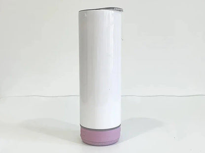 Bulk Pack 20oz Sublimation Bluetooth speaker tumbler. Music Tumblers W/ Lid, Speaker & Straw