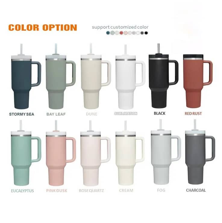 40oz Tumbler w/ Handle stainless