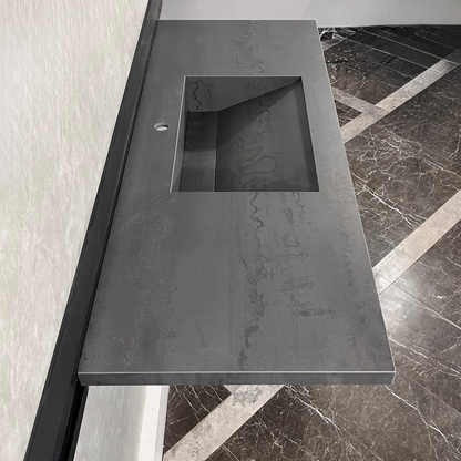 Dark Engineered Porcelain Kitchen Sink - Premium Handcrafted