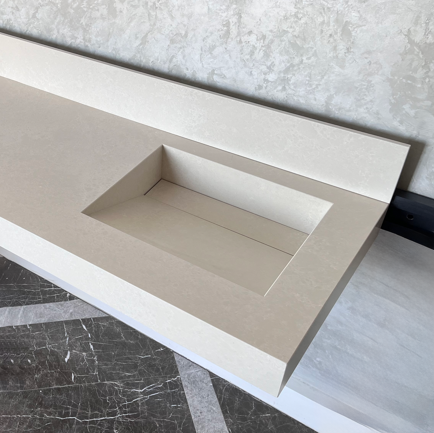 Engineered Quartz Double Sink - Handcrafted Custom Premium Design