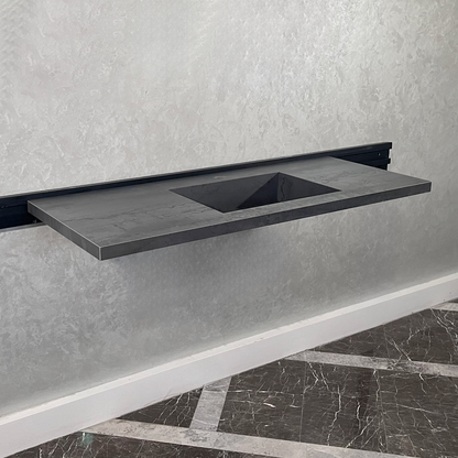 Dark Engineered Porcelain Kitchen Sink - Premium Handcrafted