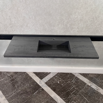 Dark Engineered Porcelain Kitchen Sink - Premium Handcrafted