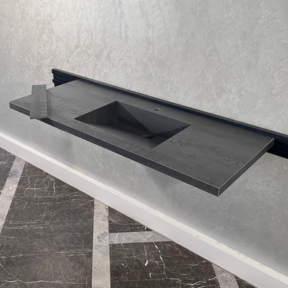 Dark Engineered Porcelain Kitchen Sink - Premium Handcrafted