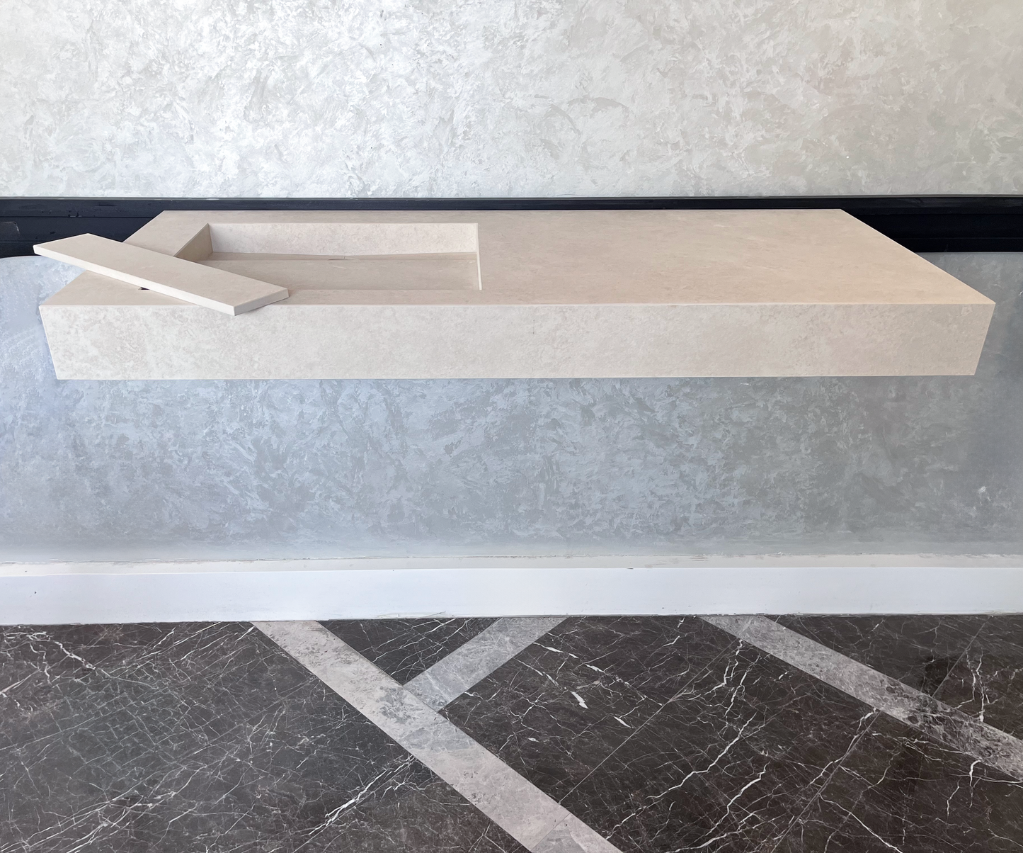 Handcrafted High Performance Engineered Porcelain Bathroom Sink Chianca Di Ostuni