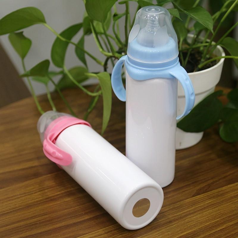 Blank 8oz Sublimation baby bottle (Blue or Pink)
