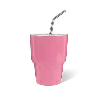 3oz DIY Blank Sublimation shot glass Tumbler double insulated with stainless straw
