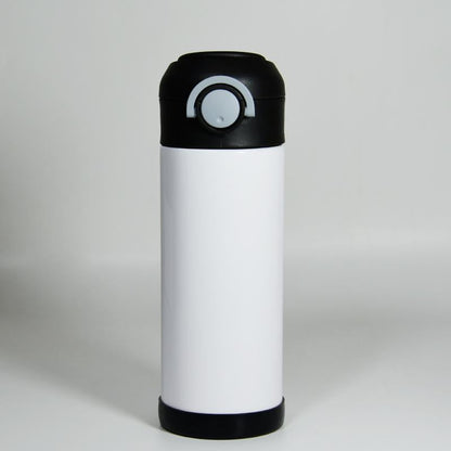12oz Blank Sublimation Sippy Cup Straight Stainless Drinking Tumbler Sport Water Bottles with Handle