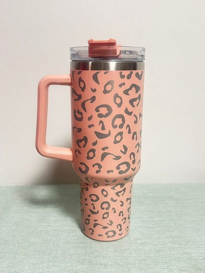 40oz Cheetah Leopard Laser Etched Stainless Tumbler