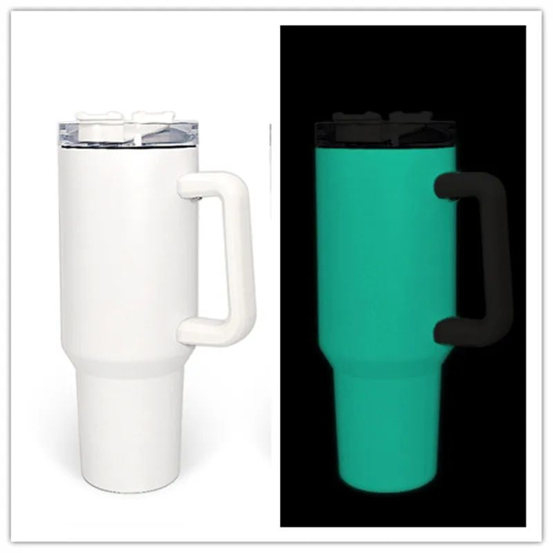 40oz Sublimation Glow in Dark Stainless Tumbler