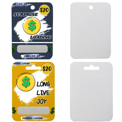 Sublimation Blank Mdf Wooden Money, Chapstick Card, Cash Card Cover Holder Gifts (2 Styles)