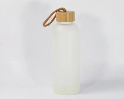 25oz Sublimation blank color glass sports bottle Tumblers (Includes Bamboo Lid)