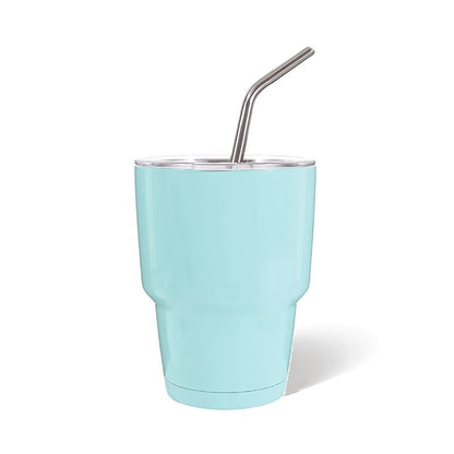 3oz DIY Blank Sublimation shot glass Tumbler double insulated with stainless straw