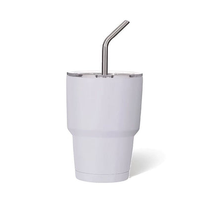 3oz DIY Blank Sublimation shot glass Tumbler double insulated with stainless straw