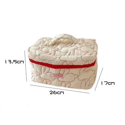 Ins Large Capacity Zipper Makeup Bags