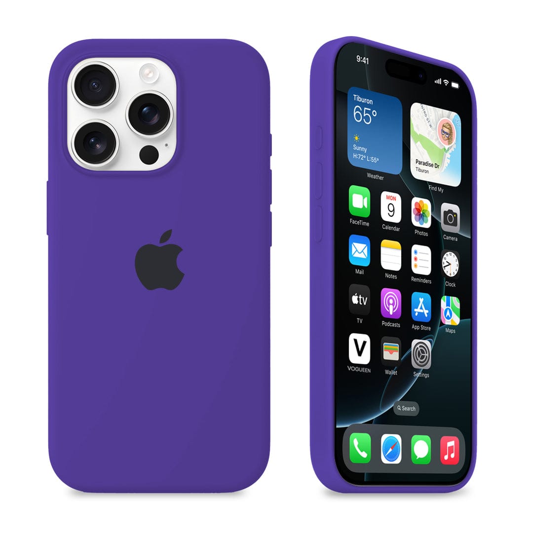 Violet Silicone iPhone Case | Soft Protective Cover