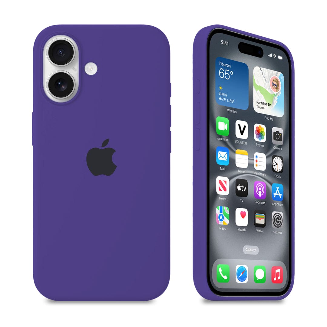 Violet Silicone iPhone Case | Soft Protective Cover