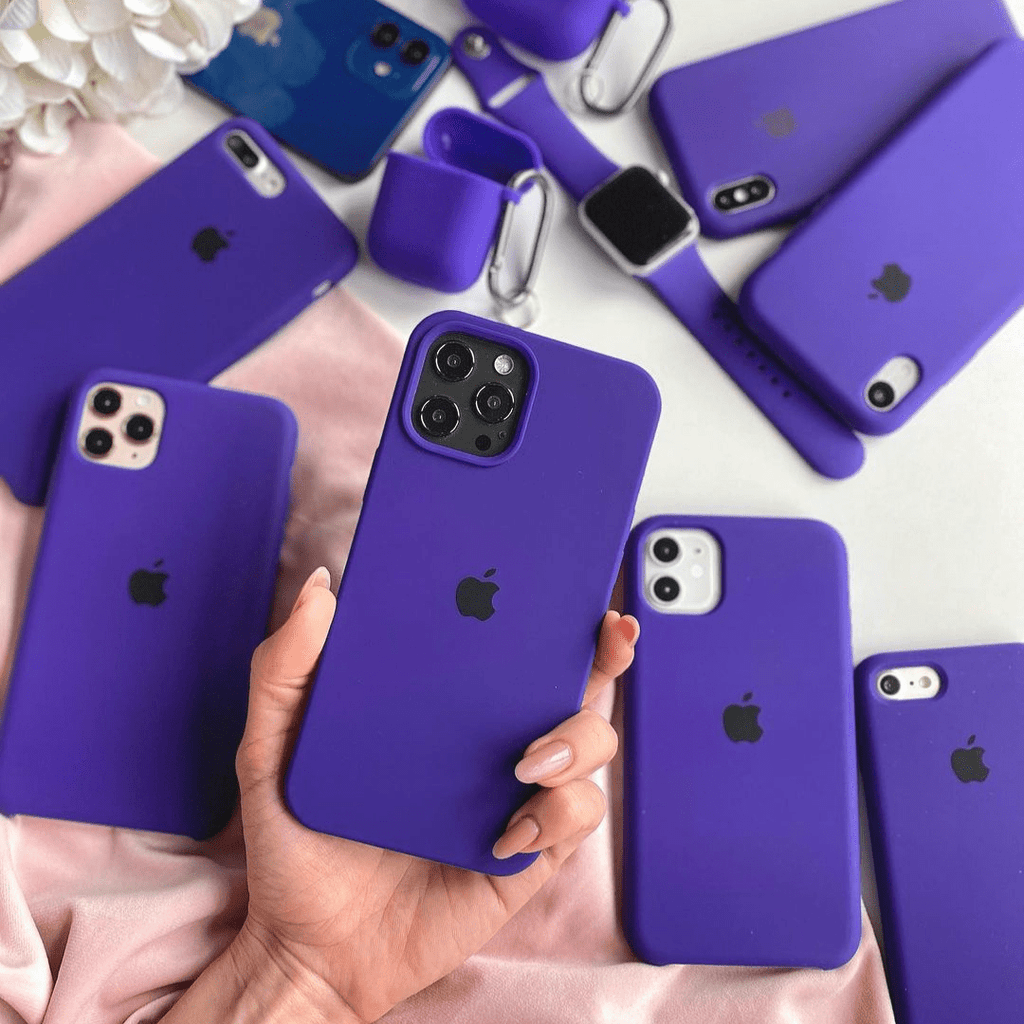 Violet Silicone iPhone Case | Soft Protective Cover