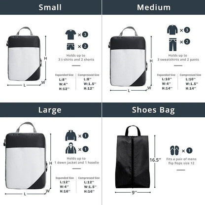 Luggage Organizer Storage Bags Compression