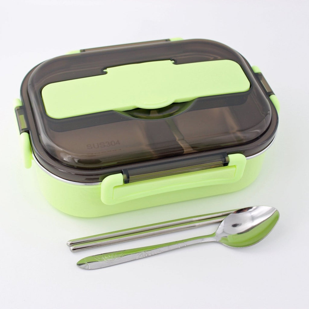 Bento Lunch Box – Includes Thermos Bag, Spoon &  Chopsticks