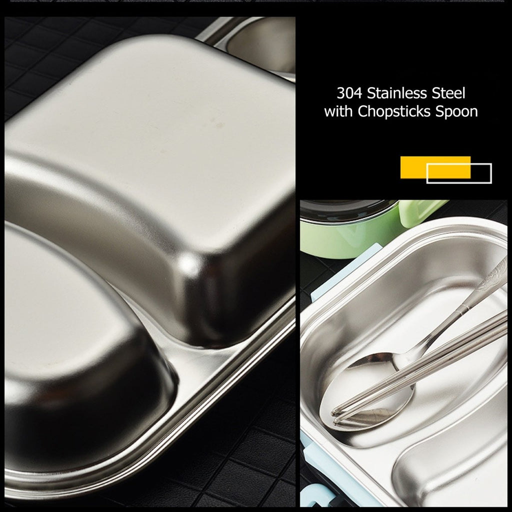 Bento Lunch Box – Includes Thermos Bag, Spoon &  Chopsticks