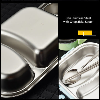 Bento Lunch Box – Includes Thermos Bag, Spoon &  Chopsticks