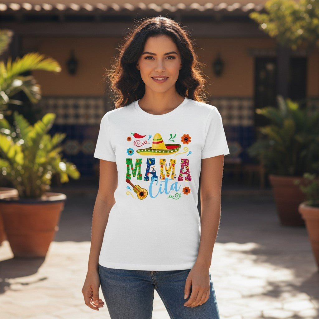 Mamacita T-Shirt 100% Cotton Mothers Day Gift Wife Fiesta Graphic Tee