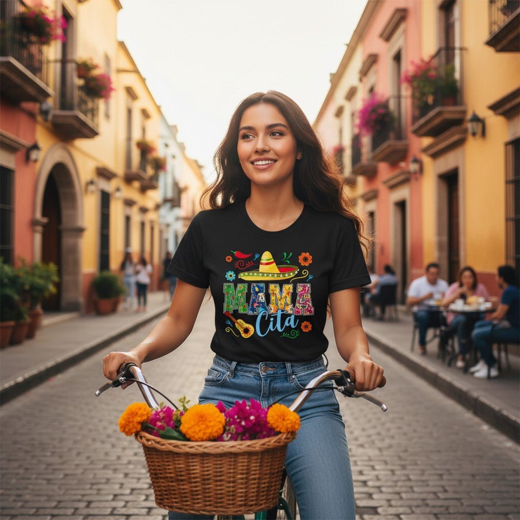 Mamacita T-Shirt 100% Cotton Mothers Day Gift Wife Fiesta Graphic Tee
