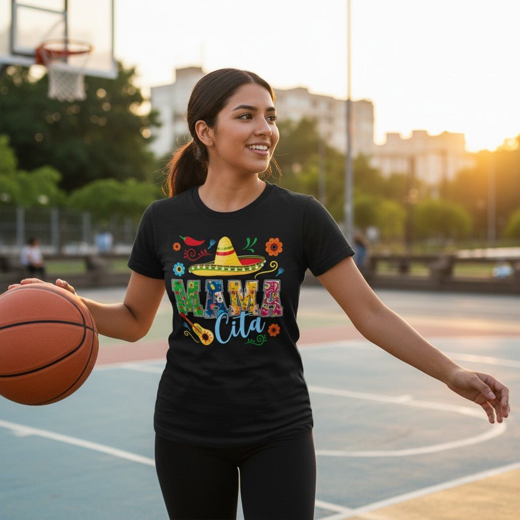 Mamacita T-Shirt 100% Cotton Mothers Day Gift Wife Fiesta Graphic Tee