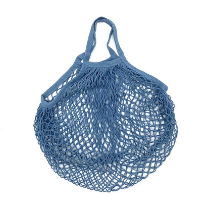 Organic Cotton Mesh Tote Bags Portable Net and String