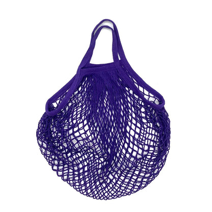 Organic Cotton Mesh Tote Bags Portable Net and String