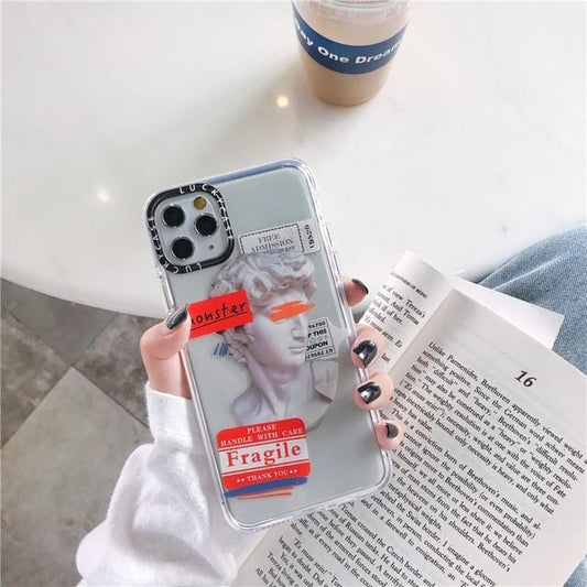 Luxury Art Letter Label iPhone Case