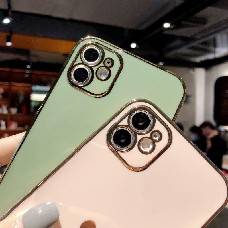 Protective Electroplated Love Heart iPhone Case