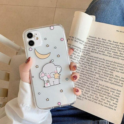 Cartoon Elephant Shockproof iPhone Case