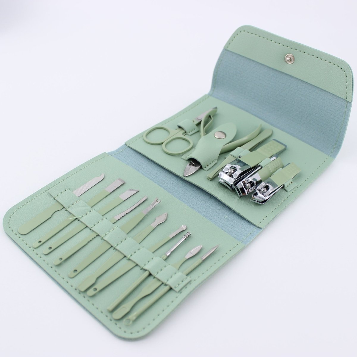 16 Piece Manicure Pedicure Set Carbon Steel Travel Grooming Kit