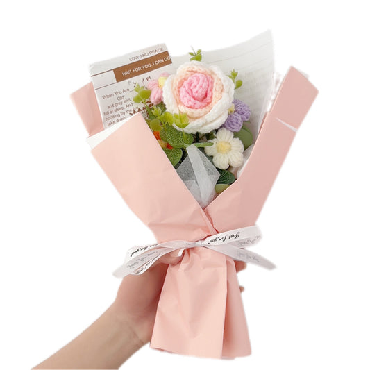 Rose Crochet Bouquet Romantic Gift for Girlfriend